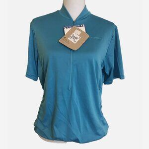 PERFORMANCE Cycling Jersey NWT Medium Light Blue Short Sleeve Top